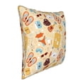 thumbnail image 2 of Haiem Summer Travel Print Velvet Soft Solid Decorative Square Throw Pillow Covers Set with Elegant Piping Christmas Cushion Case for Sofa Bedroom Car-18"x18", 2 of 8