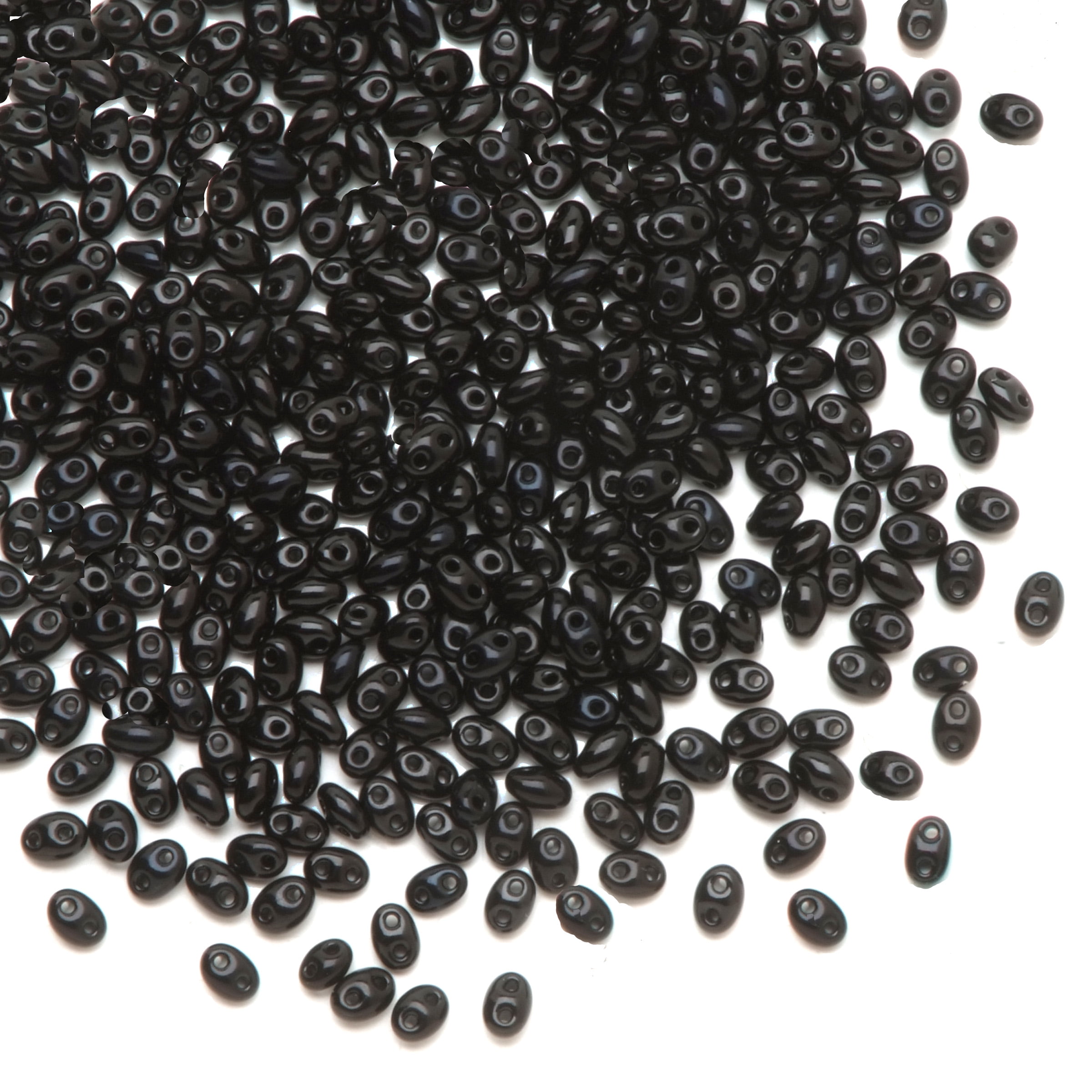 John Bead Corp Opaque Black Seed Beads: 2.5 x 5 mm, 22 grams - Walmart
