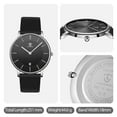thumbnail image 6 of A ALPS Woman Watches Simple Watch for Woman Analog Ultra Thin Minimalist Wristwatches with Silicone Strap Gifts for Women, 6 of 8