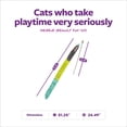 thumbnail image 4 of SmartyKat Crazy Catch Extra Long Breakaway Plush Wand Cat Toy with Ribbons & Jute, Gray/Blue, 4 of 10