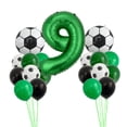 thumbnail image 1 of Juego de fútbol Digital verde, globo de película de aluminio, Fiesta Temática de la Copa del Mundo, decoración de cumpleaños, 12 Uds.,9, 1 of 7