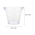 thumbnail image 2 of Mobutofu Insulated Ice Bucket With Lid Transparent For Home Party 1Pack 9.4x7.9x7.7in, 2 of 8