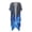 Blue Flame Print, variant on Casual Bikini Cover Up for Beach Polyester Quick Dry Long Kimono Swimsuit Cover Up Camo USA Flag Print
