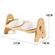 thumbnail image 3 of Cuencos Elevados Para Perros Con Soporte De Bambú Cuencos Elevados Para Perros Cuencos Para Mascotas Para Perros Y Gatos Alimentador De Bambú Ajustable En Altura Yuarrent PT002705-02, 3 of 6