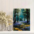 thumbnail image 2 of Bluebell Spring Forest Canvas Retro Country Farmhouse Nature Wall Art, 2 of 8