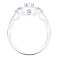 thumbnail image 4 of 1.00 Carat (ctw) 10K White Gold Round Cut White Diamond Ladies Bridal Split Shank Halo Style Engagement Ring 1 CT, 4 of 4
