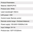 thumbnail image 3 of Mistaha Starlight Projection Lamp with Moon Design - Astronaut Sitting on Moon Ball, Remote Control LED Light Projector, White Color, Ideal for Bedroom Decor, 5W Laser, 532nm Wavelength, 100-240V, 3 of 6