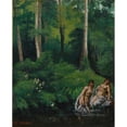 thumbnail image 3 of Gustave Courbet 12x14 Black Modern Framed Museum Art Print Titled - Batager in the Forest, 3 of 5