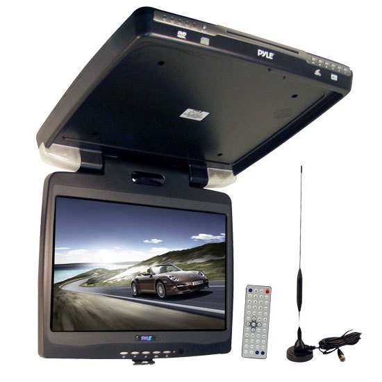 15.4'' Roof Mount Monitor with built in DVD/TV Tuner/FM Modulator/IR