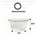 thumbnail image 5 of Mini 500 Piezas de Moldes para Cupcakes de Papel Plateado para Hornear Tazas para Hornear, Gruesos y Resistentes, Resistentes Al Aceite, Moldes para Muffins de Papel A, 5 of 5
