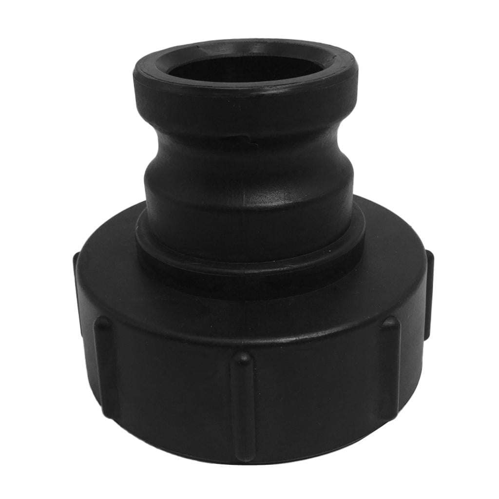 IBC Tank Adapter Water Tank Connector Fitting Black 3inch Female to 2inch Male 