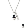 thumbnail image 2 of Delight Jewelry Resin Snowman Head with Top Hat Silvertone Best Friends Forever Bar Charm Necklace, 23", 2 of 4