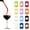 Square shape, variant on WINDLAND 12pc Silicone Drink Identifier Clips For Parties Efficient Nonslip Glass Markers With Multiple Color