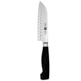 thumbnail image 1 of Zwilling JA Henckels Four Star 5 Inch Hollow Edge Santoku All Purpose Knife, 1 of 1