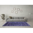 thumbnail image 3 of Ahgly Company Machine Washable Indoor Rectangle Persian Blue Traditional Area Rugs, 2' x 4', 3 of 4