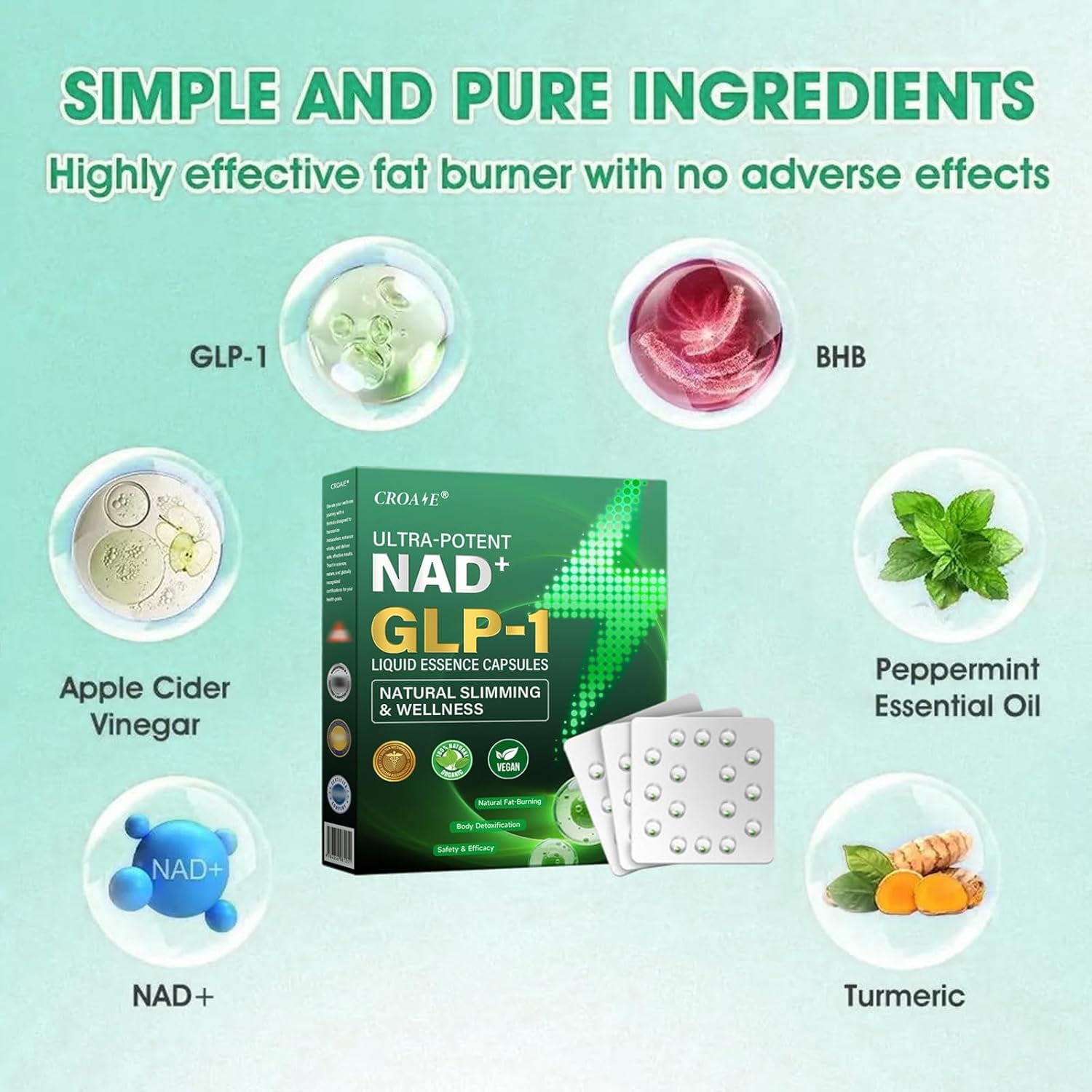 Croaie GLP-1 Ultra Concentrated Essence Liquid Pearls