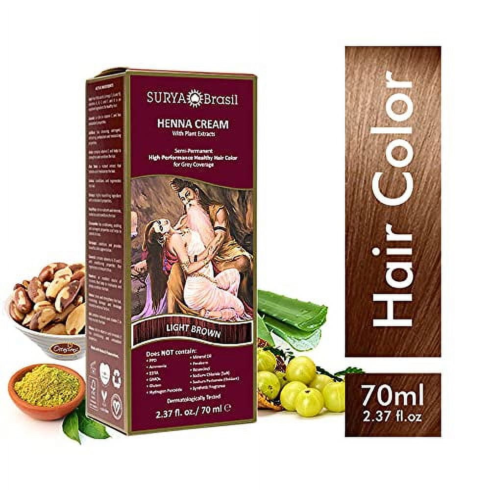 Surya Brasil Products Henna Cream, Light Brown, 2.31 Fl Oz (Pack of 1)