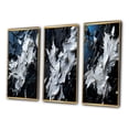 thumbnail image 3 of Designart "River of Euphoria Abstract Expressionism II" Abstract Painting Framed Wall Art Set Of 3 - Blue Modern Frame Canvas Set For Living Room Decor, 3 of 6