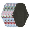 thumbnail image 2 of Serviettes Hygiéniques Réutilisables, Serviette Hygiénique Lavable pour Femmes Forte Absorption d'Eau, Design à Bouton-Pression, Taille Env. 18 X 25cm, Adaptée aux Femmes Menstruées, en Bambou Carbone Doux, 2 of 7