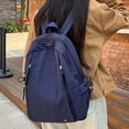 thumbnail image 5 of FUZHIQ Basic School Backpack for Ages 6-14 Waterproof Dual Side Storage Pockets Breathabl Straps Casual Student Bookbag, Dark Blue, 5 of 8