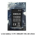 thumbnail image 4 of Rechaegeable Li-ion Battery for SIMOLIO Wireless TV Headphones SM-823 & SM-824 Series and SM-863D, Rechargeable and Replaceable Battery for Simolio Wireless TV Hearing Assistance Headsets, 4 of 4