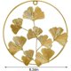 thumbnail image 2 of Ginkgo Leaf Wall Sculpture, 3d Gold Ginkgo Art Metal Ornament Creative Modern Decor Living Room Bedroom, 2 of 4