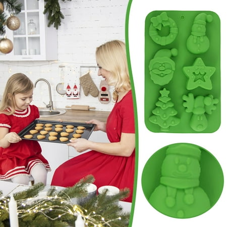 

Christmas Wreath Deer Silicone Cake DIY Candy Chocolate Cake Bread