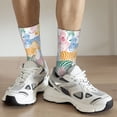 thumbnail image 6 of Sigee Zebra Colourful for Contrast Design Soft Moisture-Wicking Socks Crew Casual Athletic Stretchy Loose Middle Tube Socks, 6 of 6