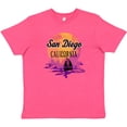 thumbnail image 3 of Inktastic San Diego California Watercolor Sunset Youth T-Shirt, 3 of 5