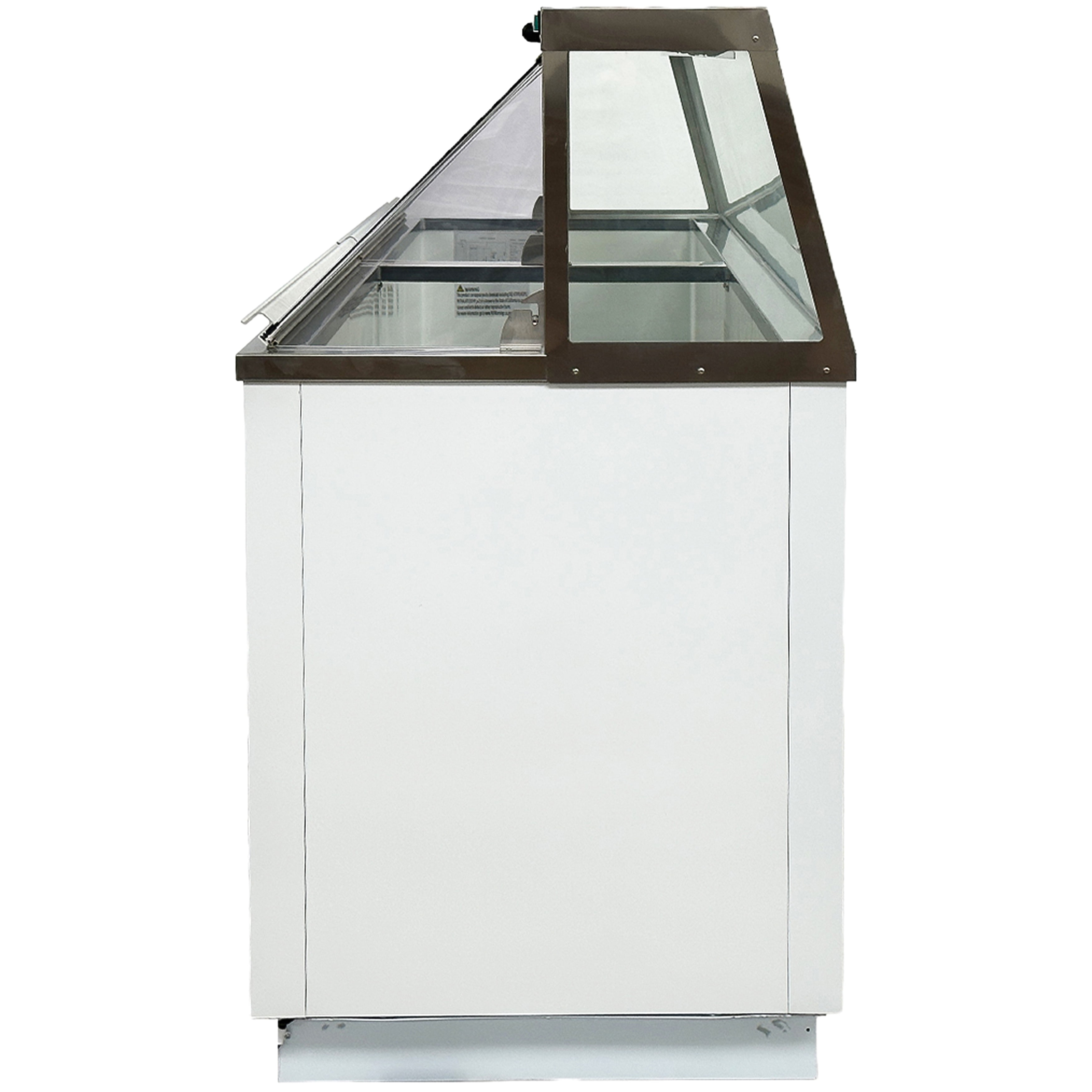 88 in. Gelato Ice Cream Dipping Cabinet, Big Capacity, Ice Cream Display Showcase, Gelato Freezer