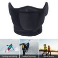 thumbnail image 4 of Meileang Protection Faciale Cyclisme Coupe-Vent Respirant Chaud Hiver Temps Froid Extérieur Neige Ski Moto Protection Auditive 2-en-1, 4 of 8