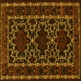 thumbnail image 1 of Ahgly Company Indoor Square Persian Yellow Traditional Area Rugs, 6' Square, 1 of 4