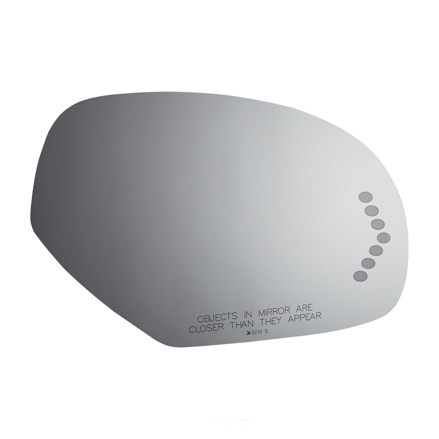 Burco Side View Mirror Replacement Glass - Clear Glass - 5210S