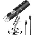 thumbnail image 2 of Microscopio digital inalámbrico de mano USB HD cámara de inspección 50x-1000x aumento con soporte compatible con iPhone, iPad, Samsung Galaxy, Android, Mac, computadora Windows, 2 of 3