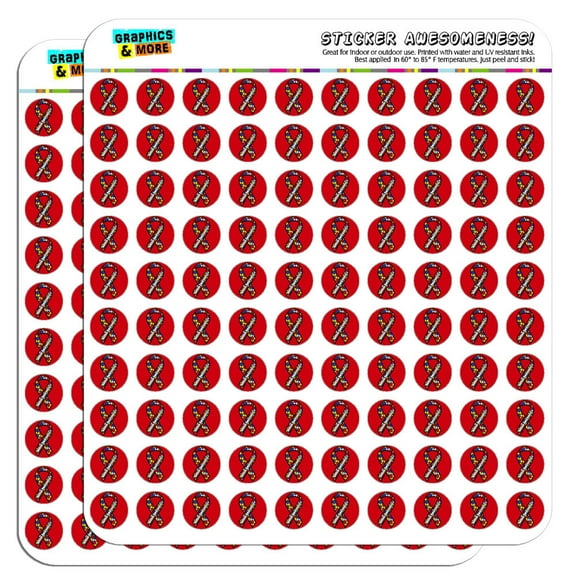 Autism Awareness 1/2" (0.5") Scrapbooking Crafting Stickers