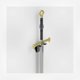 thumbnail image 3 of Vertical Wall Mount Samurai Sword Display Rack Holder for All Types of Blades, 3 of 5