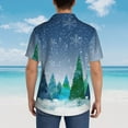 thumbnail image 6 of Daiia Christmas Trees Hawaiian Shirt for Men Gentle Cotton Regular Short Sleeve Casual-Medium, 6 of 9