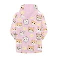 thumbnail image 2 of chaqlin Cartoon Cat Hoodies for Girls 11-13 Cute Full Zip Hoodie Sweatshirt Casual Long Sleeve Jacket Kids Zipper Sport Coat with Pocket Fall Teens Clothes, 2 of 6