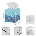 thumbnail image 5 of ZUXONGSY Wave Crabs Square Tissue Box Covers PU Leather Tissue Cube Box Cover Customized Printed Tissue Cover Stylish Tissue Box Cover for Children Birthday Gifts, 5 of 7
