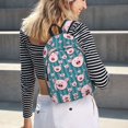thumbnail image 5 of Easygdp Funny Pig Faces for Durable Canvas Laptop Backpack - Adjustable Shoulder Strap, Large Capacity, Fits 15-17in Laptops, for School, Work, Travel-Small, 5 of 5
