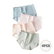HKEJIAOI Women's Underwear Women Solid Color Patchwork Panties Underwear Knickers Menstrual Underwear