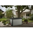 thumbnail image 3 of Keter Denali Grey 200 Gallon Durable Resin Outdoor Storage Deck Box Ideal Store Garden Tools and Pool Toys, Grey, 3 of 15