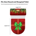 thumbnail image 5 of HELLHERO Stylish Gifts 2 Piece Set Bathroom Seat Covers, Elastic Edge Polyester Fabric Toilet Seat Covers & Reusable, Stays in Place, Easy to Install, 5 of 5