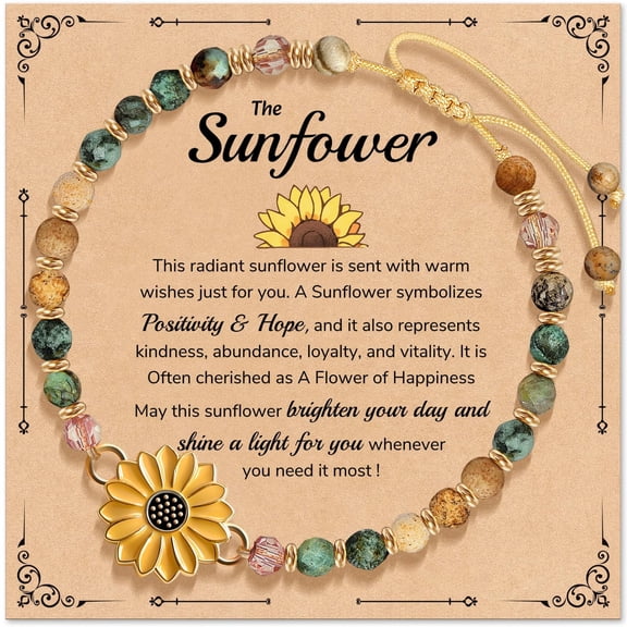Elphaba Galinda Inspirational Bracelets Gifts for Women: Healing Natural Stone Beads Bracelets - Birthday Mothers Day Gifts Thinking of you Get Well Soon Gift for Women Friends Sister Mom
