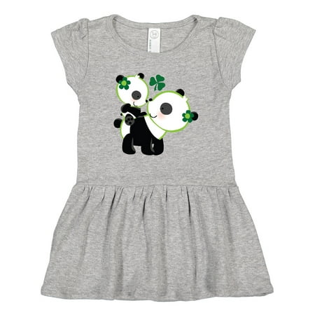

Inktastic Irish Panda Mom and Cub St Patricks Day Girls Toddler Dress