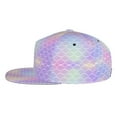 thumbnail image 3 of Daiia Fish Scale1 print Flat Bill Hats Flat Brim Trucker Cap Baseball Cap Adjustable Classic Low Profile Hat Unconstructed Plain Cap, 3 of 9
