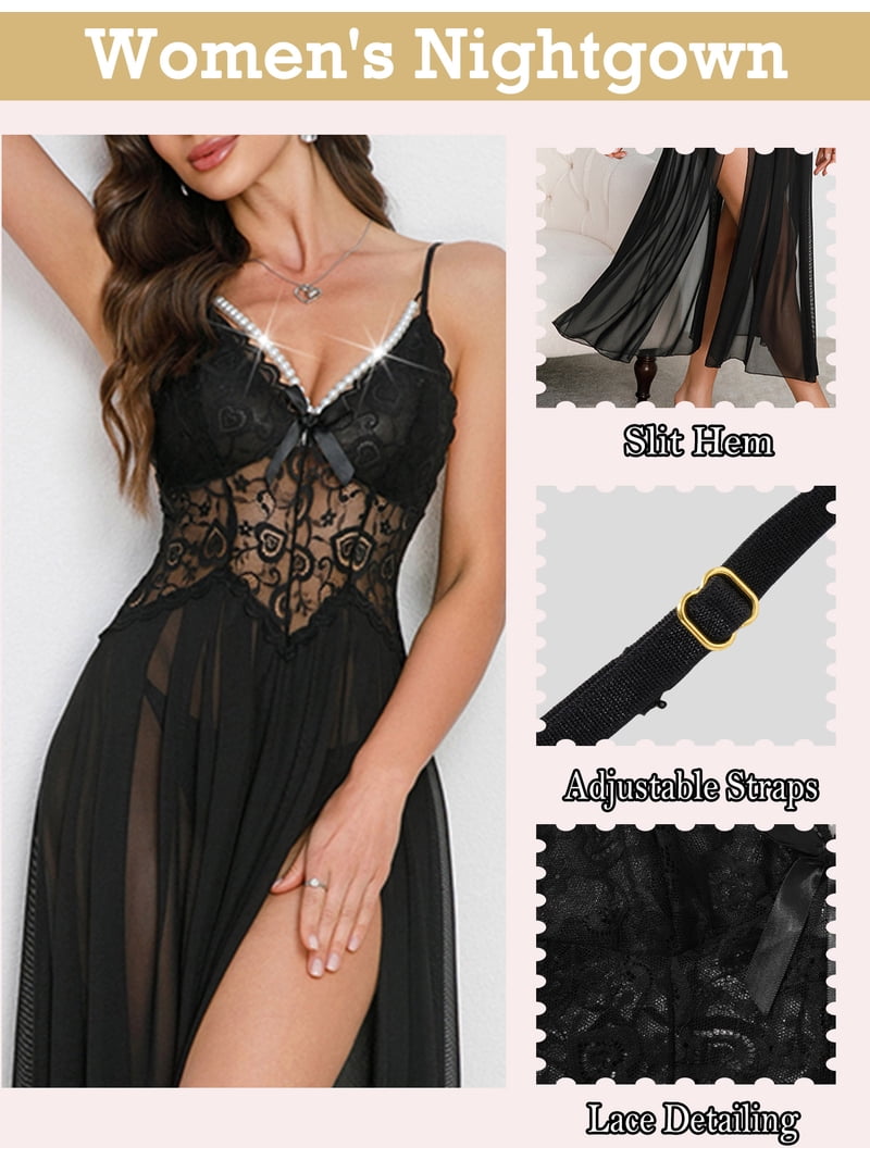 下着・アンダーウェア Night time two-ways sheer top /mool Amazon.com: Mintsnow Women 2 Piece Outfits Sexy Sheer Mesh Off