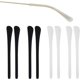 thumbnail image 1 of 4 pares de puntas de gafas de silicona antideslizantes, suaves y cómodas, herramienta de reparación de ganchos para las orejas de silicona para patas de gafas de sol de metal fino (blanco y negro) Sincero Electrónica, 1 of 5