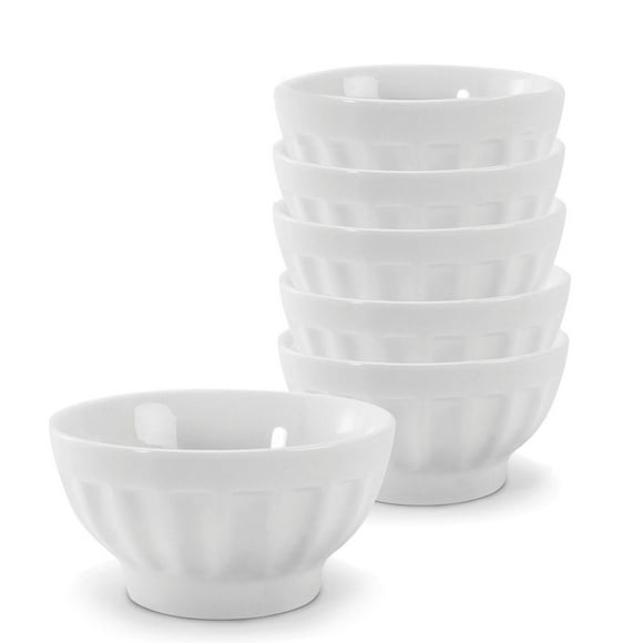 BIA Fluted Bowls, 13.5cm, White