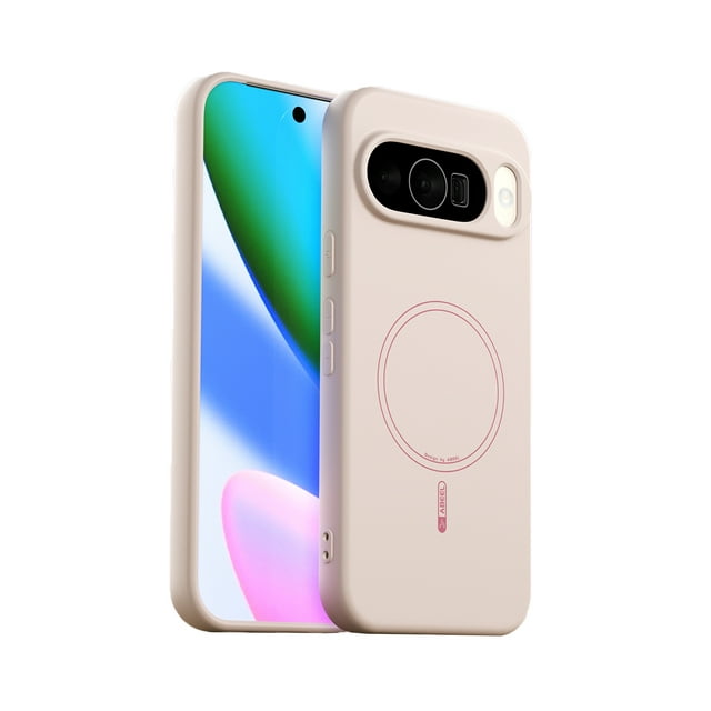 GadgetCom Étui Magnétique Compatible avec Google Pixel 10, Étui en Silicone Liquide Véritable avec Protection de Caméra